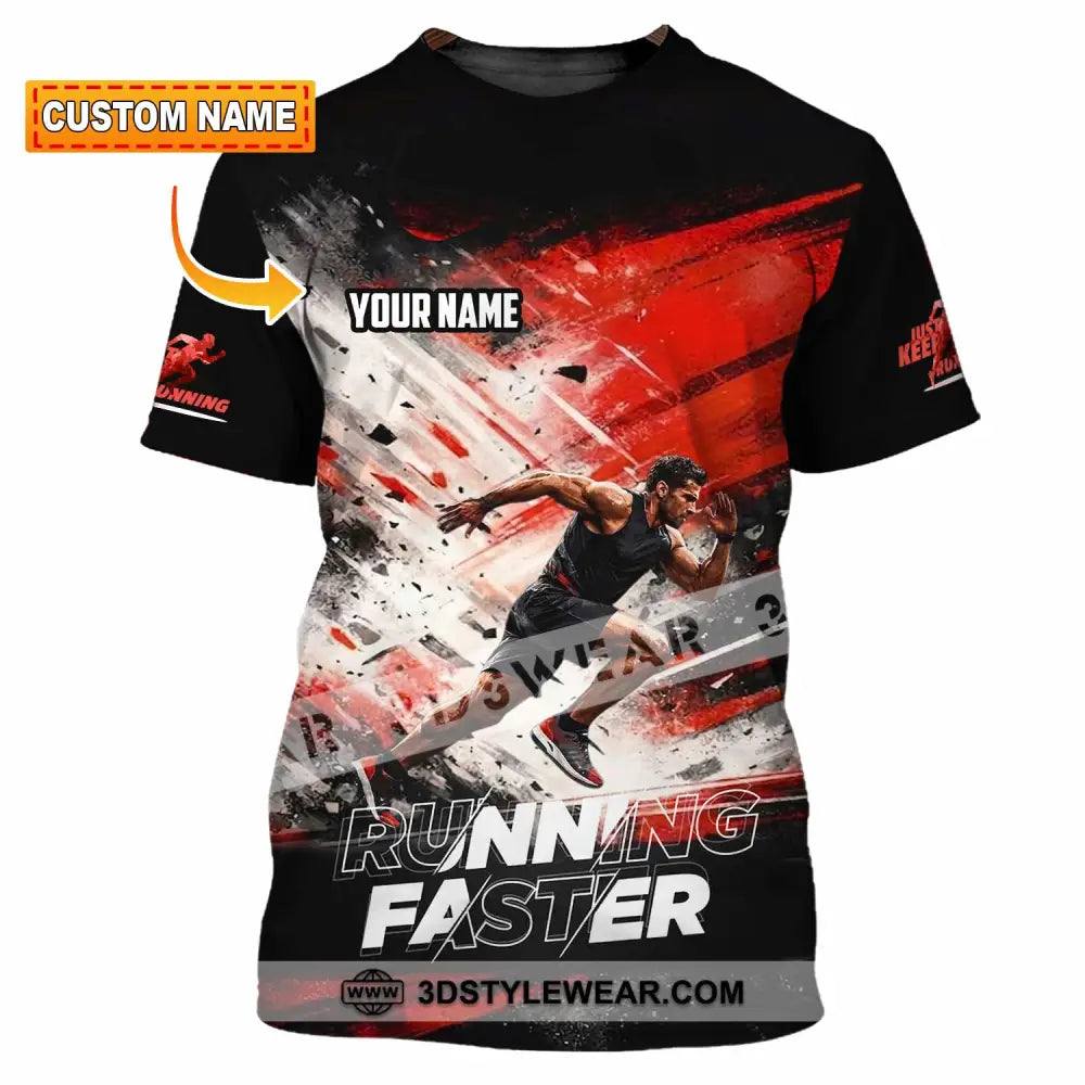 Unisex Shirt - Custom Running 3D Shirt - T-shirt