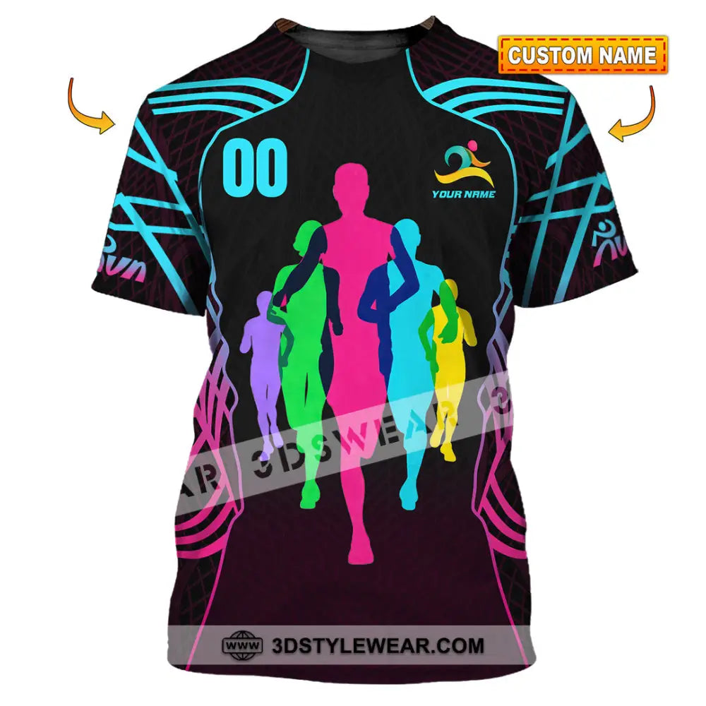 Unisex Shirt - Custom Running 3D Shirt - T-shirt