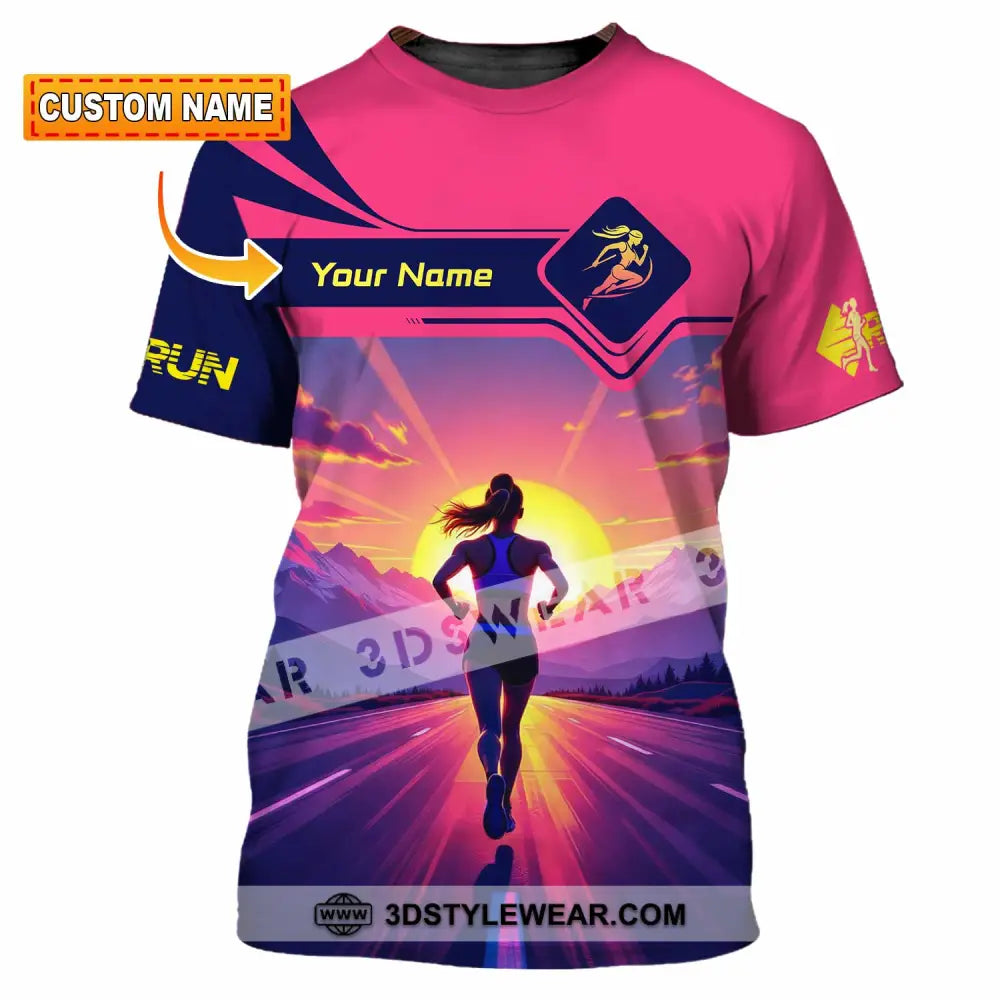 Unisex Shirt - Custom Running 3D Shirt - T-shirt