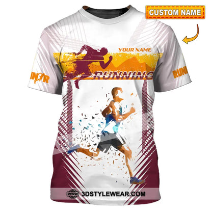Unisex Shirt - Custom Running 3D Shirt - T-shirt