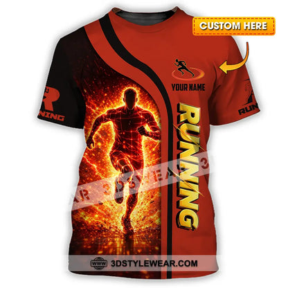 Unisex Shirt - Custom Running 3D Shirt - T-shirt