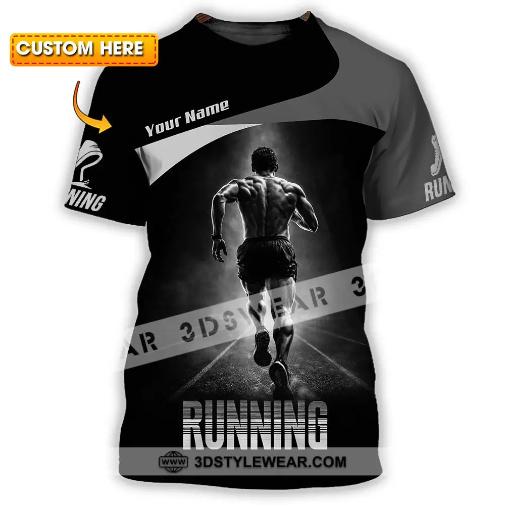 Unisex Shirt - Custom Running 3D Shirt - T-shirt