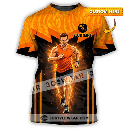 Unisex Shirt - Custom Running 3D Shirt - T-shirt