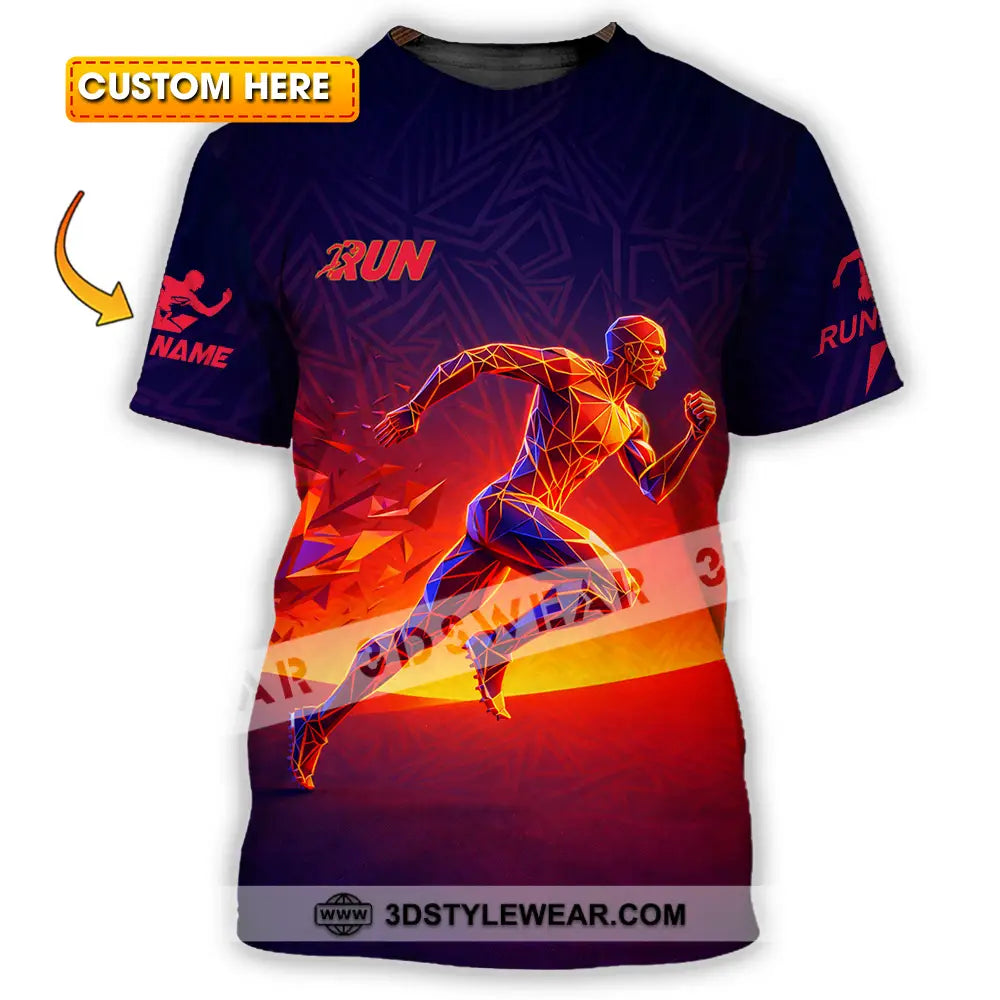 Unisex Shirt - Custom Running 3D Shirt - T-shirt