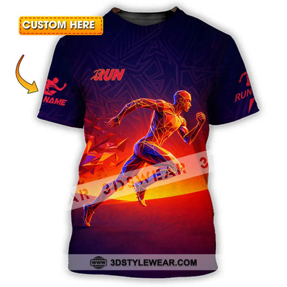 Unisex Shirt - Custom Running 3D Shirt - T-shirt