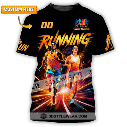 Unisex Shirt - Custom Running 3D Shirt - T-shirt