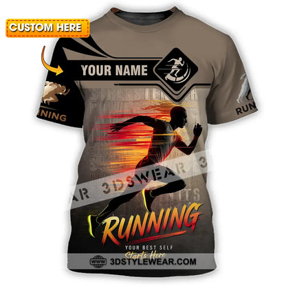 Unisex Shirt - Custom Running 3D Shirt - T-shirt