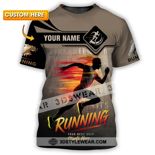 Unisex Shirt - Custom Running 3D Shirt style option 1