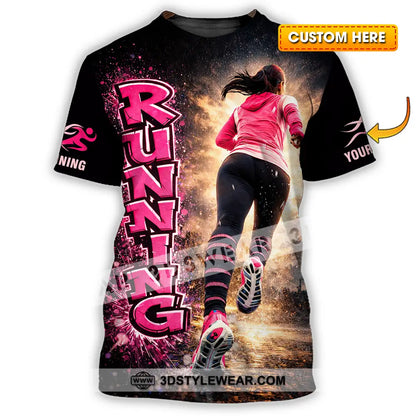 Unisex Shirt - Custom Running 3D Shirt - T-shirt