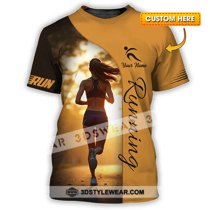 Unisex Shirt - Custom Running 3D Shirt - T-shirt