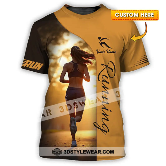 Unisex Shirt - Custom Running 3D Shirt - T-shirt