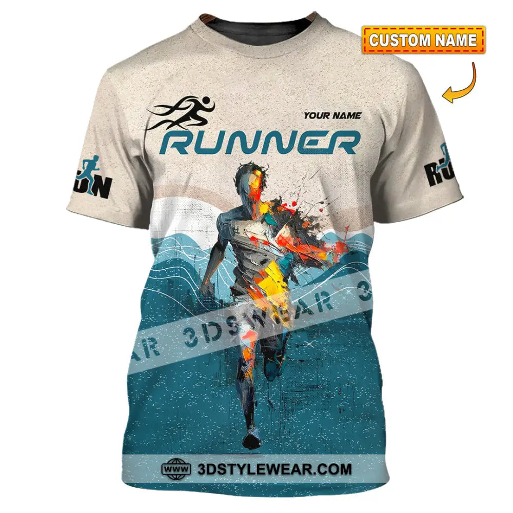 Unisex Shirt - Custom Running 3D Shirt - T-shirt