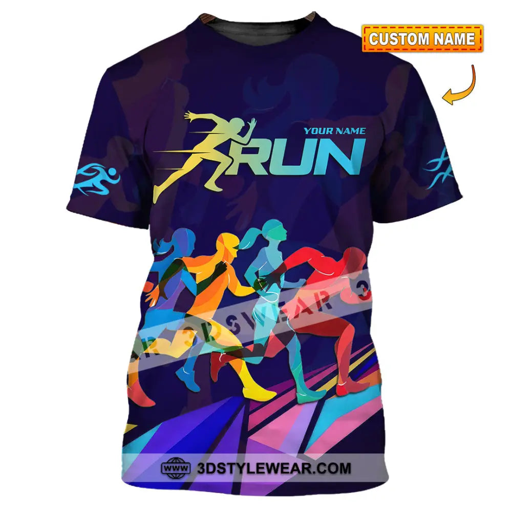 Unisex Shirt - Custom Running 3D Shirt - T-shirt
