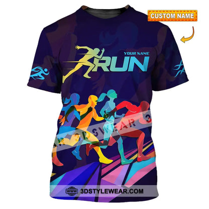 Unisex Shirt - Custom Running 3D Shirt - T-shirt