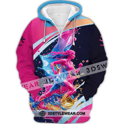 Unisex Shirt - Custom Running 3D Shirt - Zipper Hoodie / S - T-shirt