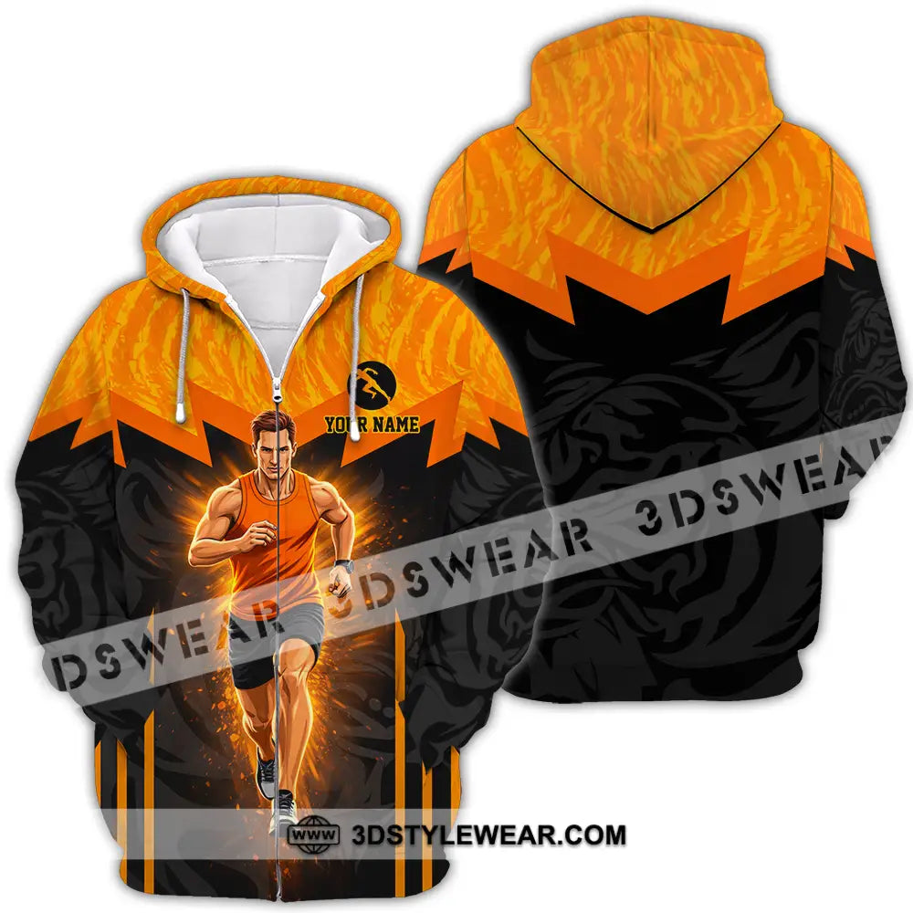 Unisex Shirt - Custom Running 3D Shirt - Zipper Hoodie / S - T-shirt