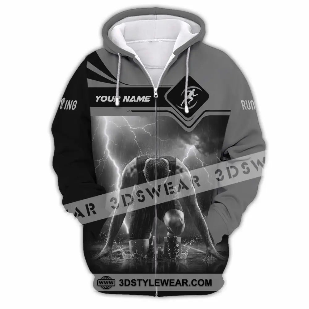 Unisex Shirt - Custom Running 3D Shirt - Zipper Hoodie / S - T-shirt
