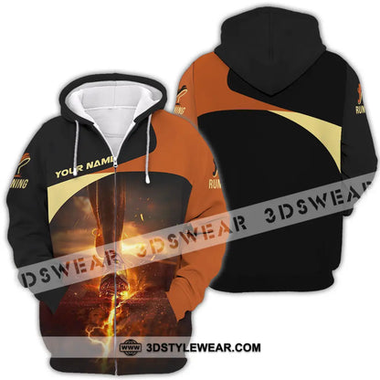 Unisex Shirt - Custom Running 3D Shirt - Zipper Hoodie / S - T-shirt