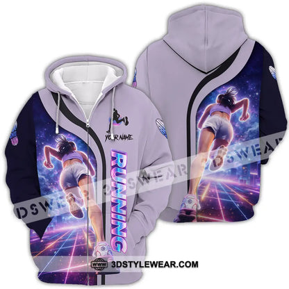 Unisex Shirt - Custom Running 3D Shirt - Zipper Hoodie / S - T-shirt
