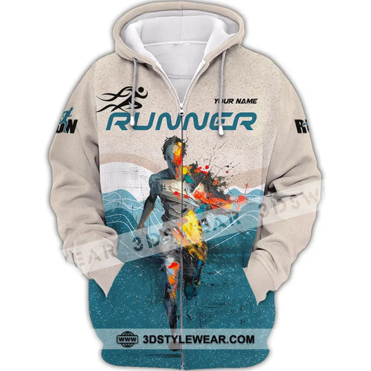 Unisex Shirt - Custom Running 3D Shirt style option 3