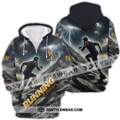 Unisex Shirt - Custom Running 3D Shirt - Zipper Hoodie / S - T-shirt