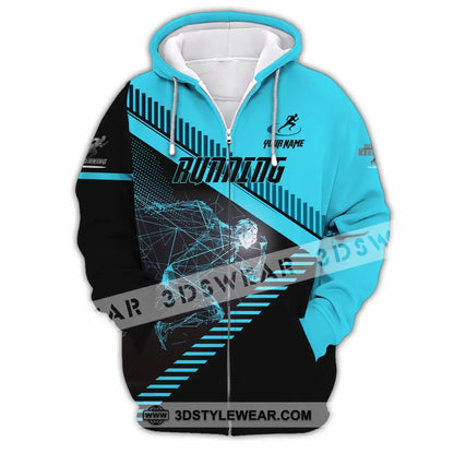 Unisex Shirt - Custom Running 3D Shirt - Zipper Hoodie / S - T-shirt