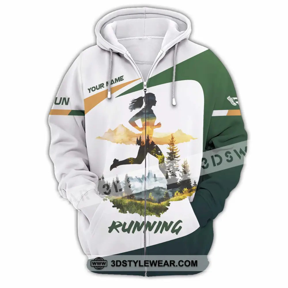 Unisex Shirt - Custom Running 3D Shirt - Zipper Hoodie / S - T-shirt