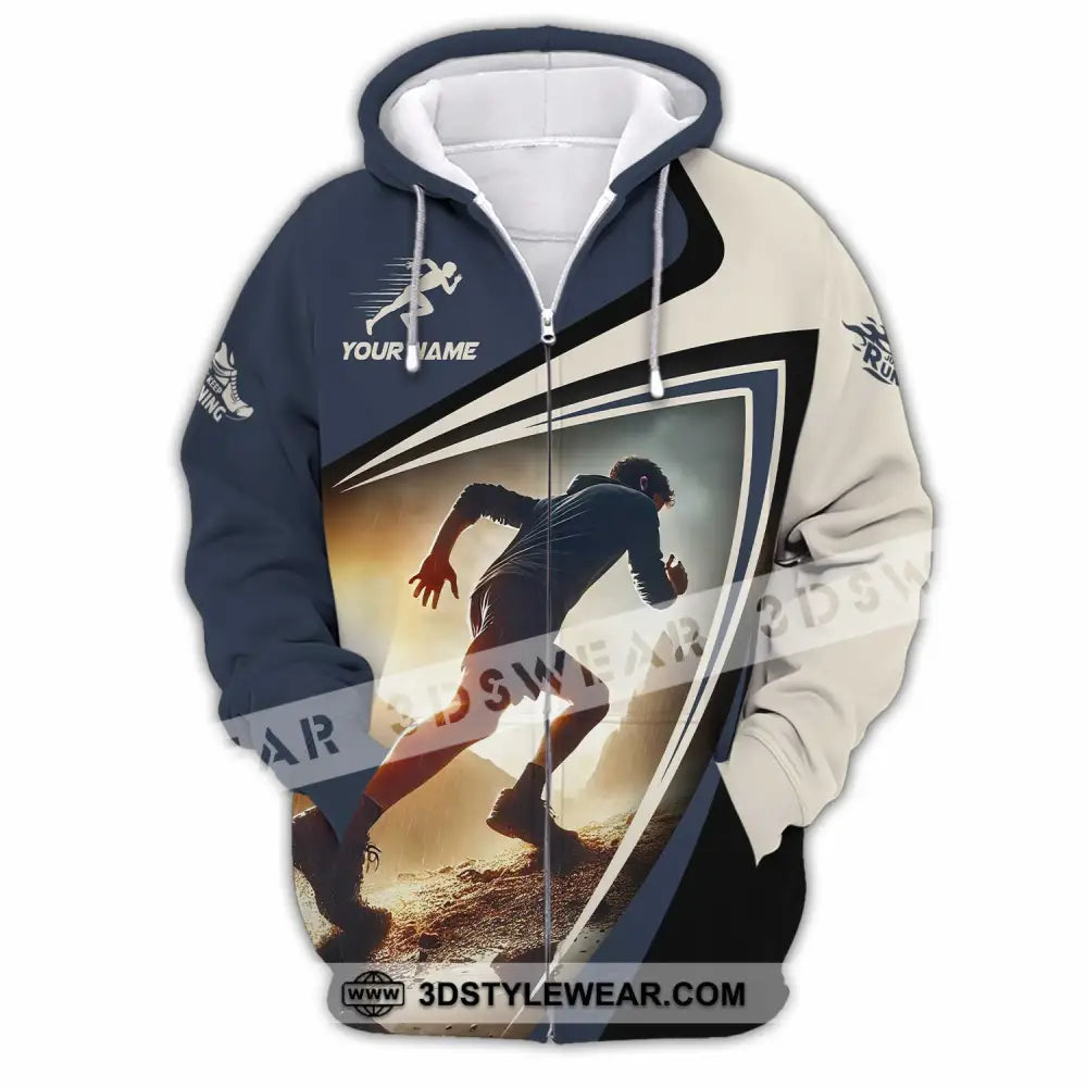 Unisex Shirt - Custom Running 3D Shirt - Zipper Hoodie / S - T-shirt