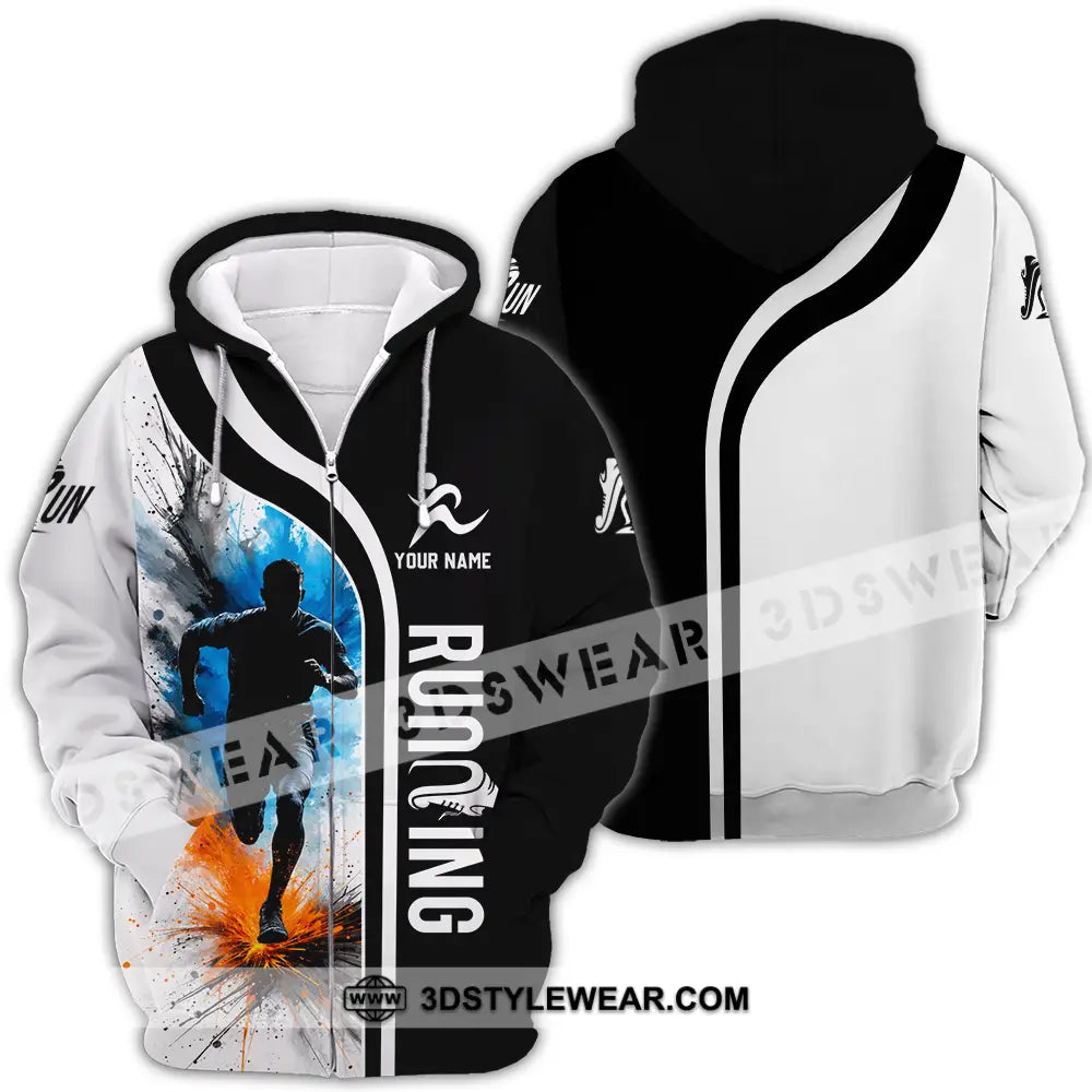 Unisex Shirt - Custom Running 3D Shirt - Zipper Hoodie / S - T-shirt
