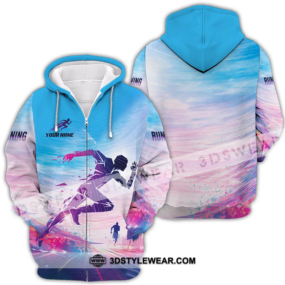 Unisex Shirt - Custom Running 3D Shirt - Zipper Hoodie / S - T-shirt