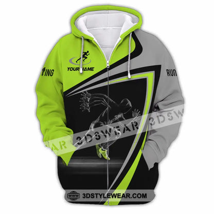 Unisex Shirt - Custom Running 3D Shirt - Zipper Hoodie / S - T-shirt