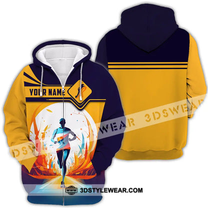 Unisex Shirt - Custom Running 3D Shirt - Zipper Hoodie / S - T-shirt