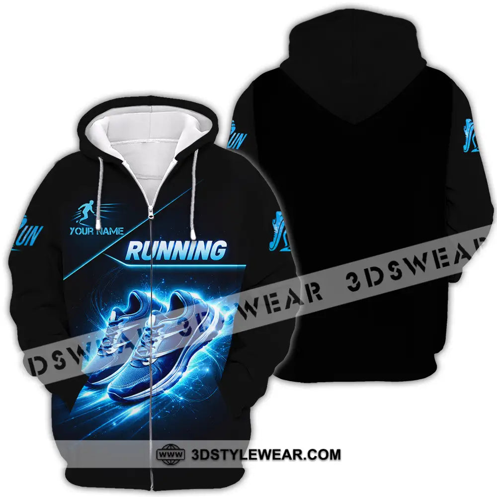 Unisex Shirt - Custom Running 3D Shirt - Zipper Hoodie / S - T-shirt