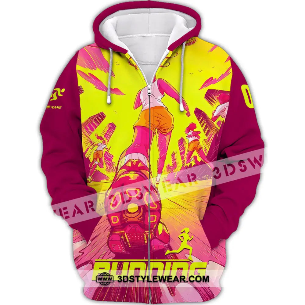 Unisex Shirt - Custom Running 3D Shirt - Zipper Hoodie / S - T-shirt