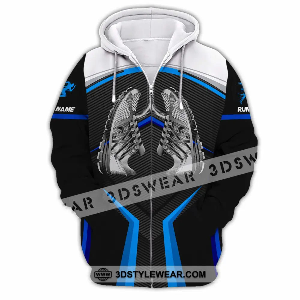 Unisex Shirt - Custom Running 3D Shirt - Zipper Hoodie / S - T-shirt
