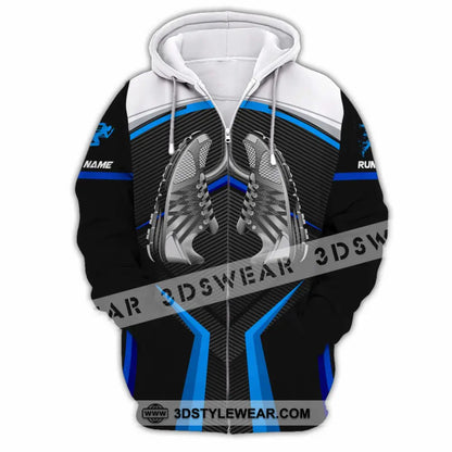 Unisex Shirt - Custom Running 3D Shirt - Zipper Hoodie / S - T-shirt