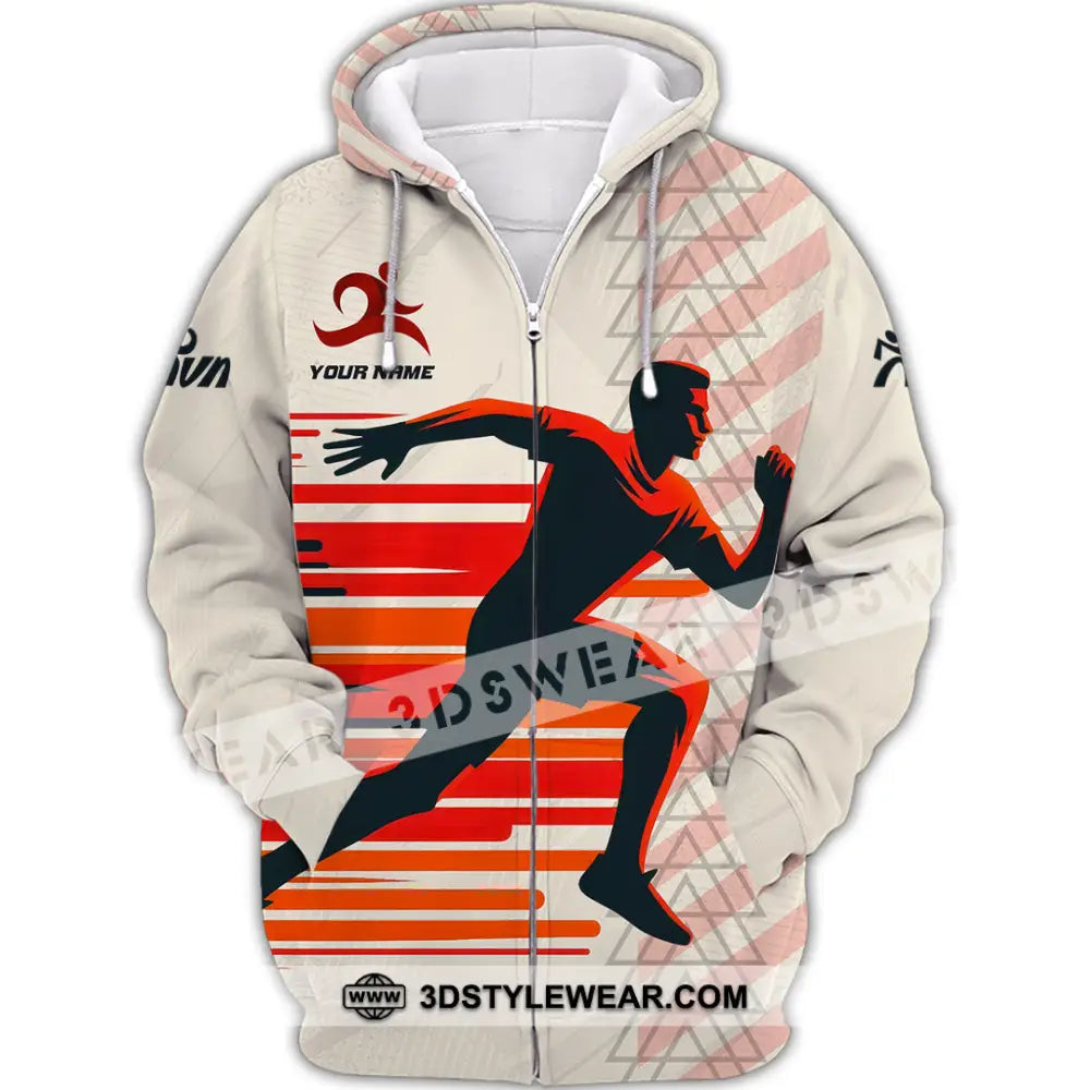 Unisex Shirt - Custom Running 3D Shirt - Zipper Hoodie / S - T-shirt
