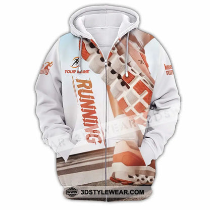 Unisex Shirt - Custom Running 3D Shirt - Zipper Hoodie / S - T-shirt