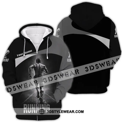 Unisex Shirt - Custom Running 3D Shirt - Zipper Hoodie / S - T-shirt