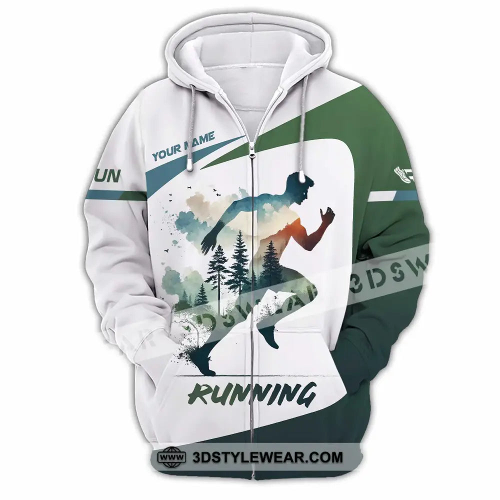 Unisex Shirt - Custom Running 3D Shirt - Zipper Hoodie / S - T-shirt