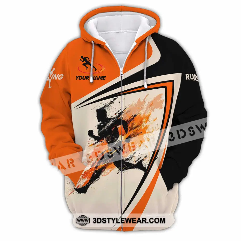 Unisex Shirt - Custom Running 3D Shirt - Zipper Hoodie / S - T-shirt