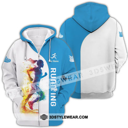 Unisex Shirt - Custom Running 3D Shirt - Zipper Hoodie / S - T-shirt