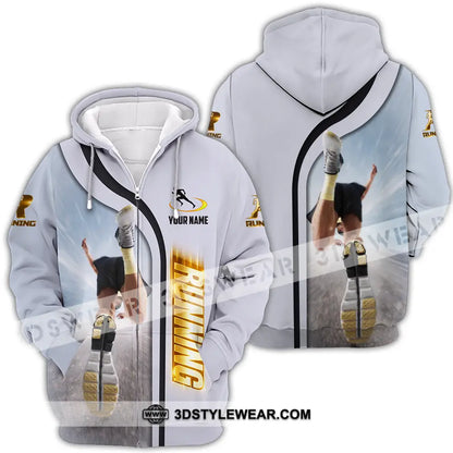 Unisex Shirt - Custom Running 3D Shirt - Zipper Hoodie / S - T-shirt