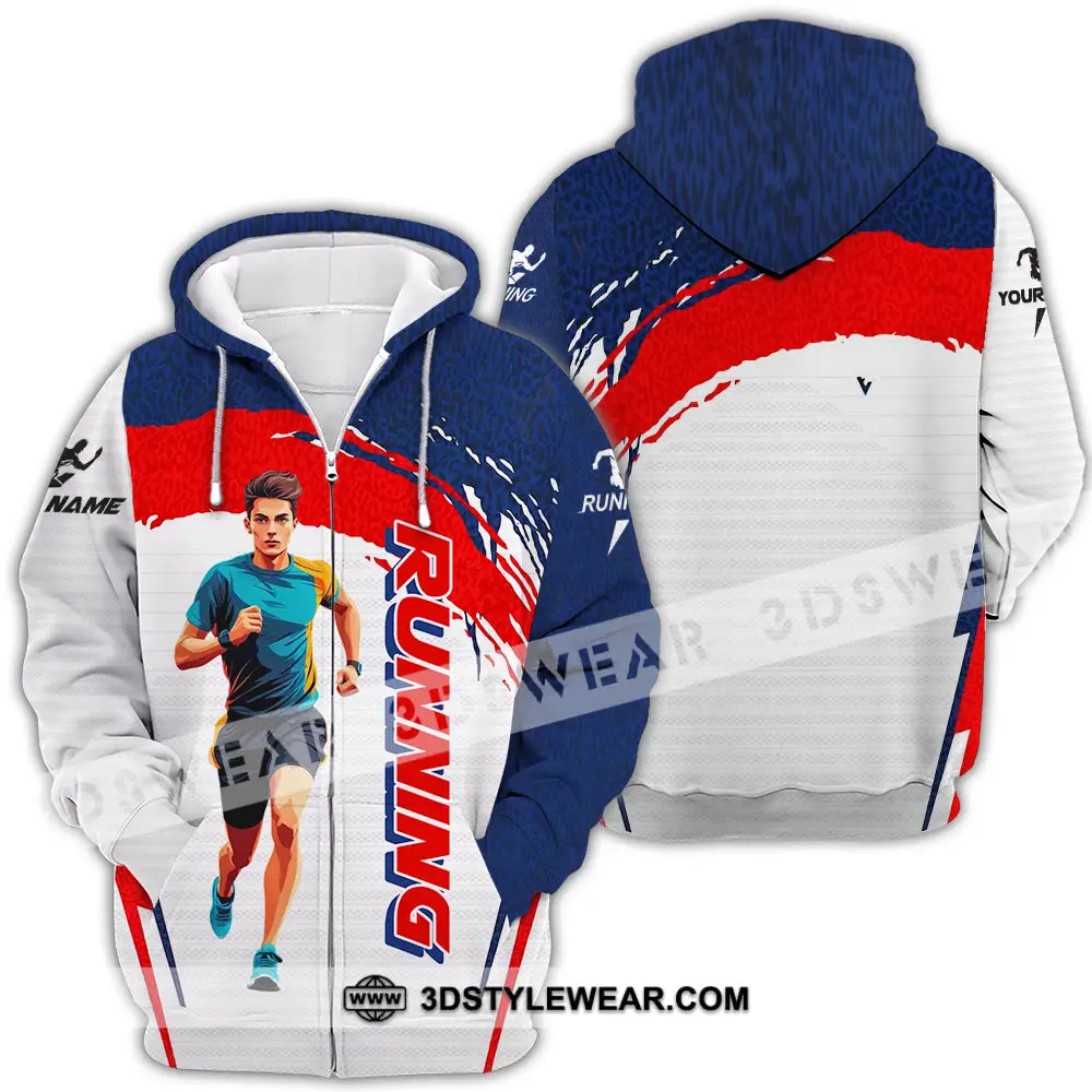 Unisex Shirt - Custom Running 3D Shirt - Zipper Hoodie / S - T-shirt