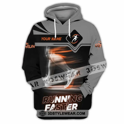 Unisex Shirt - Custom Running Faster 3D Shirt - Hoodie / S - T-shirt