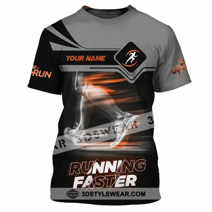 Unisex Shirt - Custom Running Faster 3D Shirt - T-Shirt / S - T-shirt