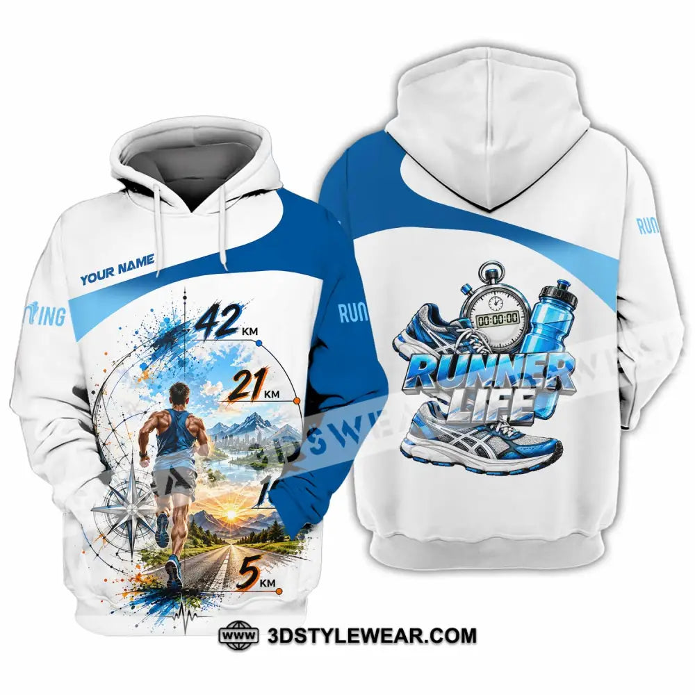 Unisex Shirt - Custom Running Life Shirt - Hoodie / S - T-shirt