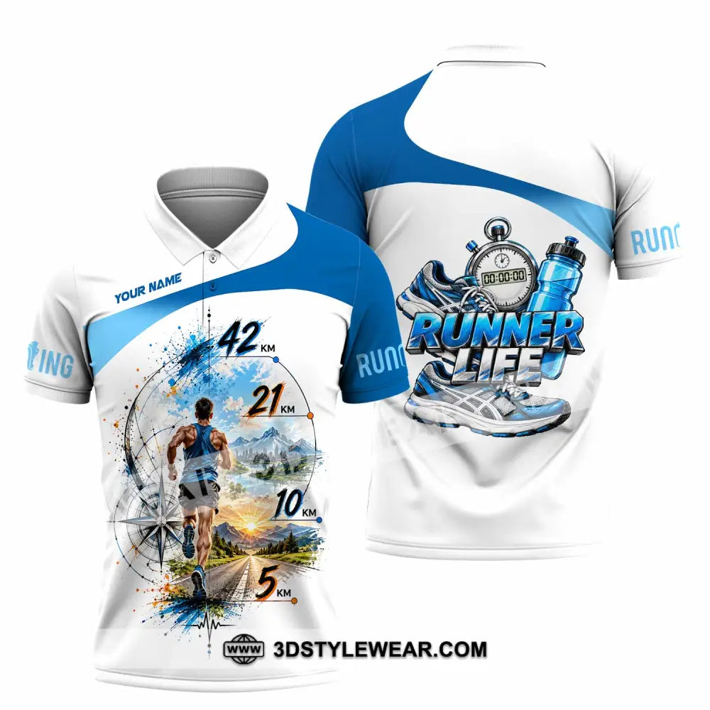 Unisex Shirt - Custom Running Life Shirt - Polo Shirt / S - T-shirt