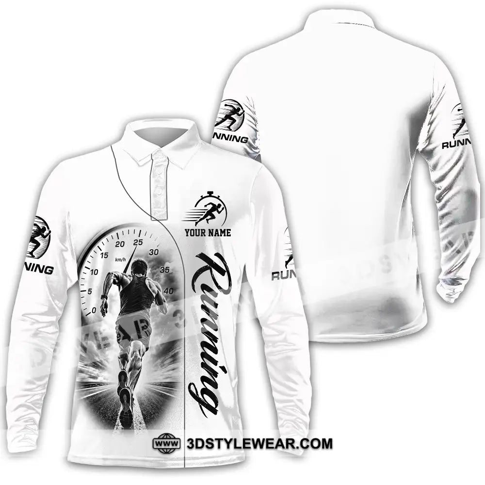 Unisex Shirt - Custom Running Shirt - Long Sleeve Polo / S - T-shirt