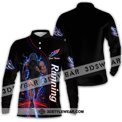Unisex Shirt - Custom Running Shirt - Long Sleeve Polo / S - T-shirt